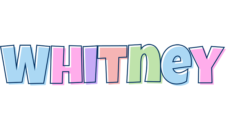 Whitney pastel logo