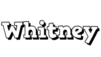 Whitney snowing logo