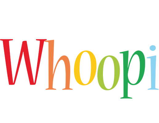 Whoopi birthday logo