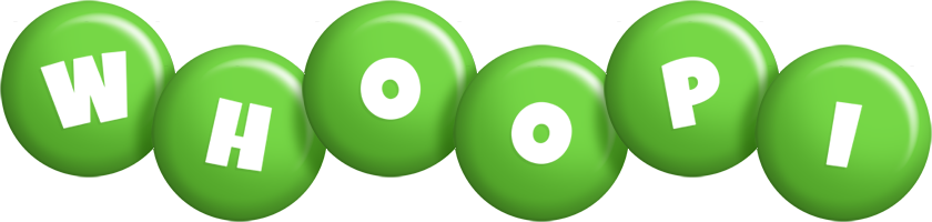 Whoopi candy-green logo