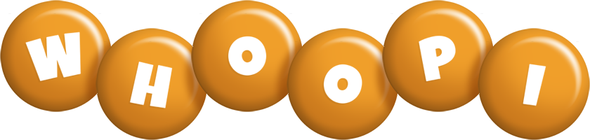 Whoopi candy-orange logo