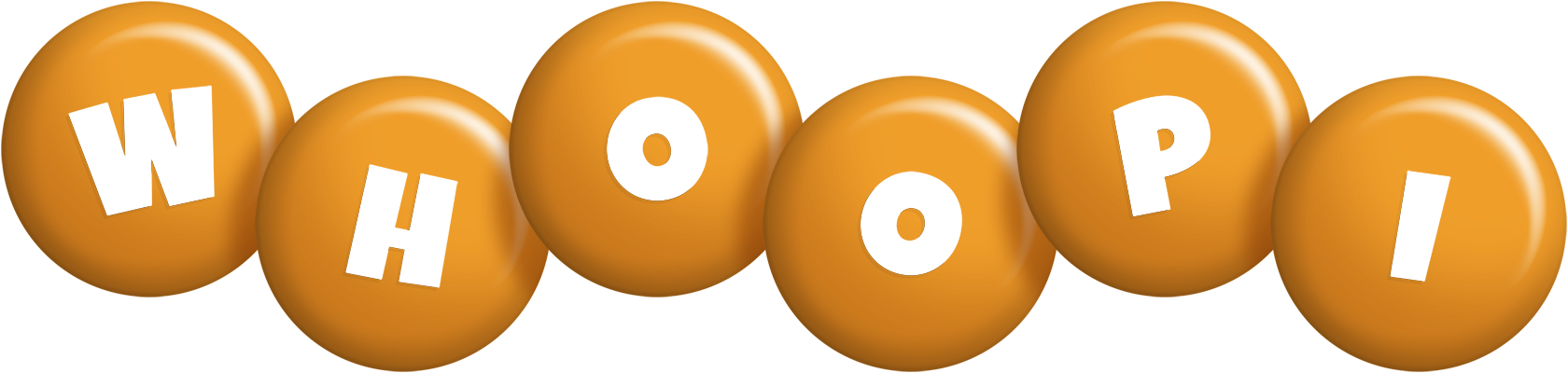 Whoopi candy-orange logo