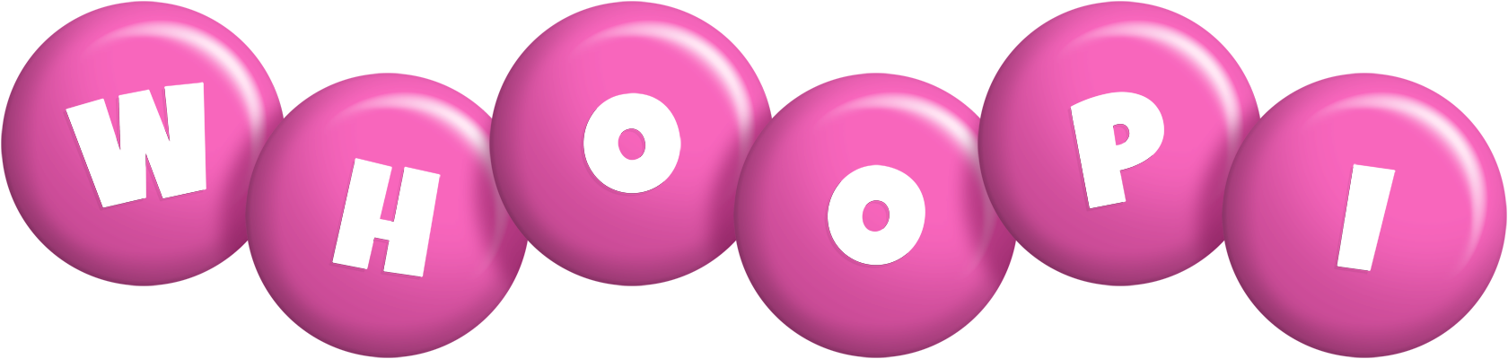 Whoopi candy-pink logo