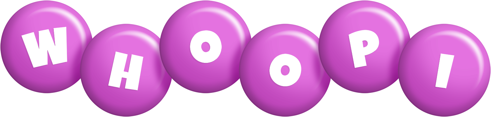 Whoopi candy-purple logo