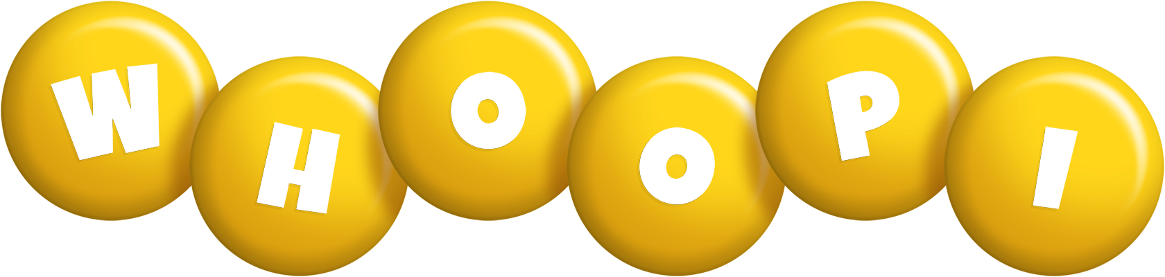 Whoopi candy-yellow logo