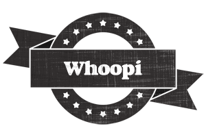 Whoopi grunge logo