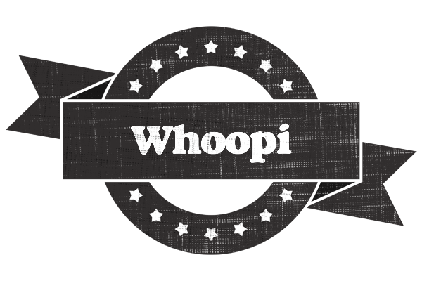 Whoopi grunge logo