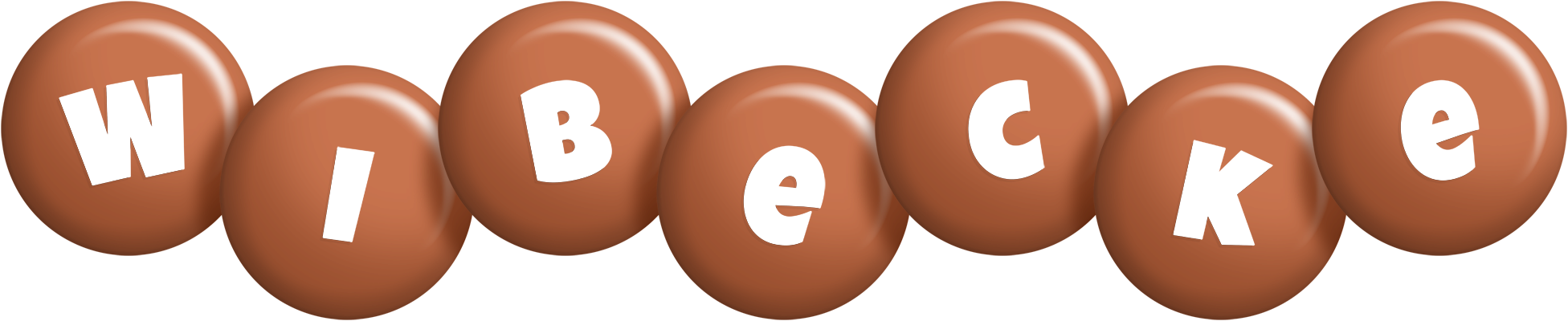 Wibecke candy-brown logo