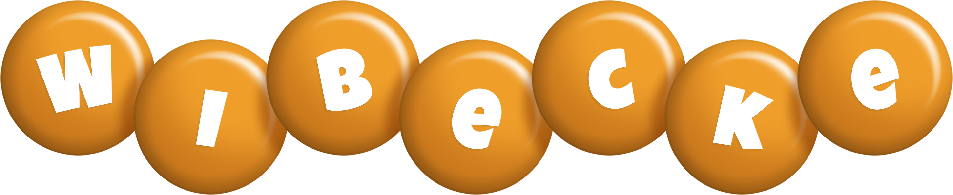 Wibecke candy-orange logo