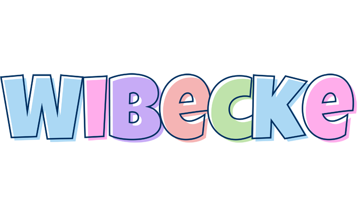 Wibecke pastel logo