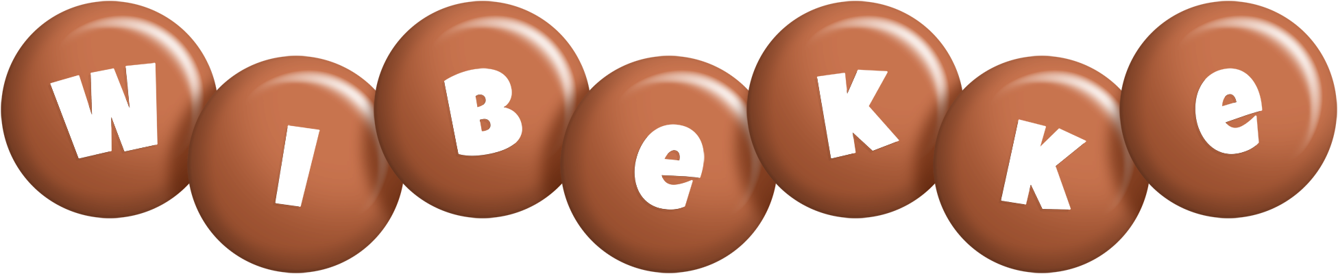 Wibekke candy-brown logo