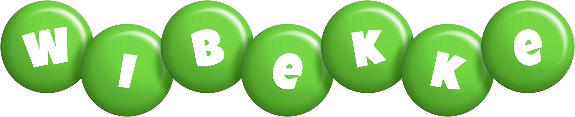 Wibekke candy-green logo