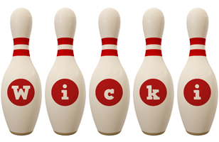 Wicki bowling-pin logo