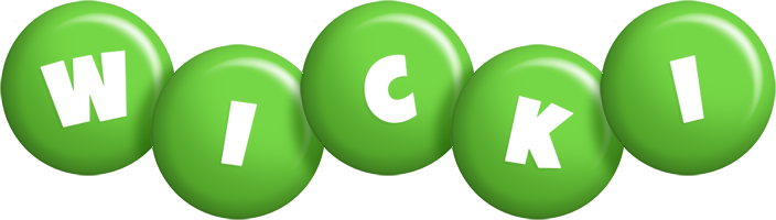 Wicki candy-green logo