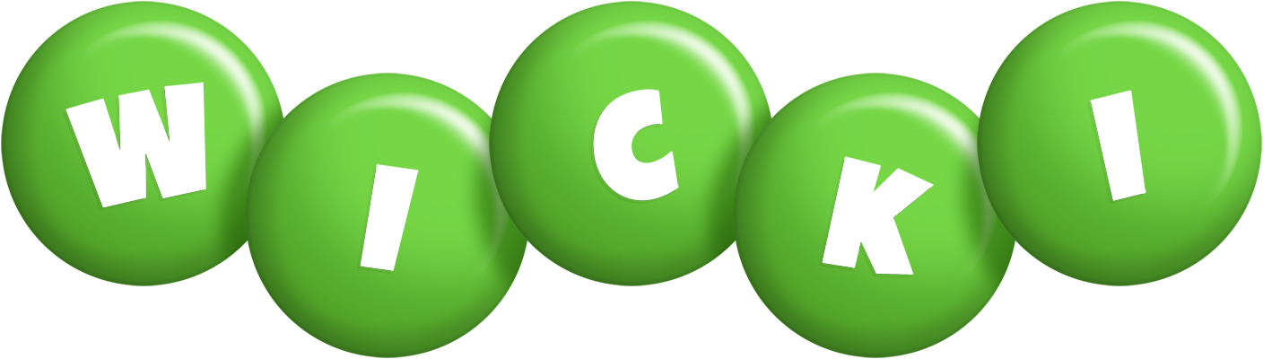 Wicki candy-green logo