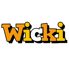 Wicki cartoon logo