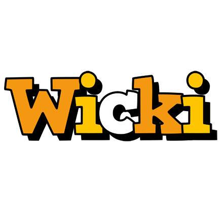 Wicki cartoon logo