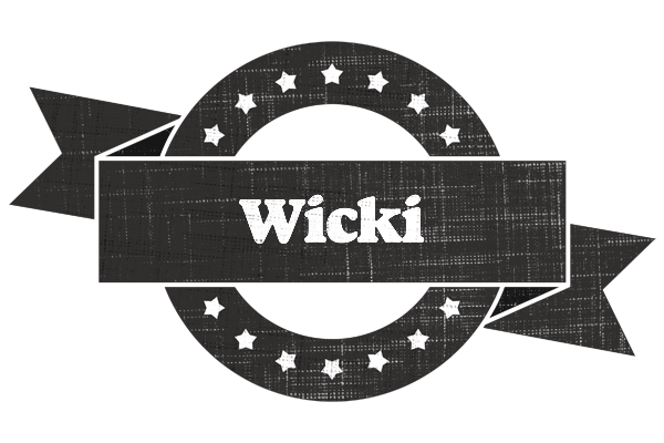 Wicki grunge logo