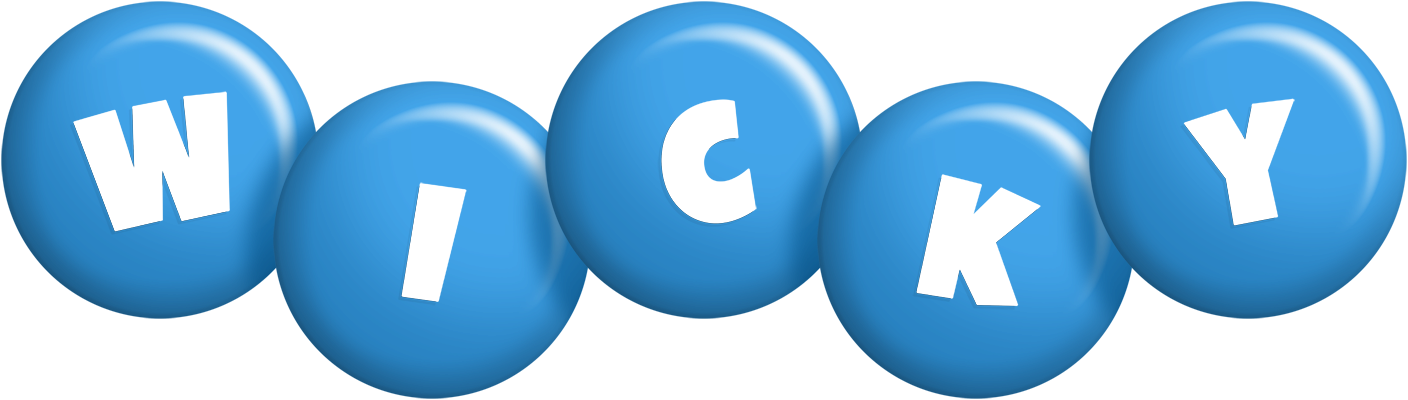 Wicky candy-blue logo