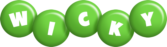 Wicky candy-green logo