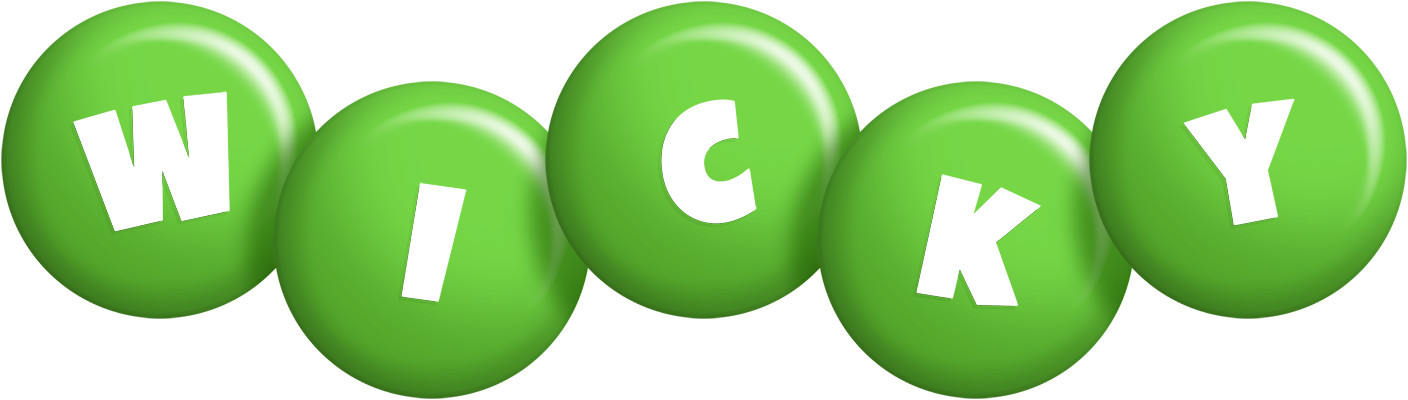 Wicky candy-green logo
