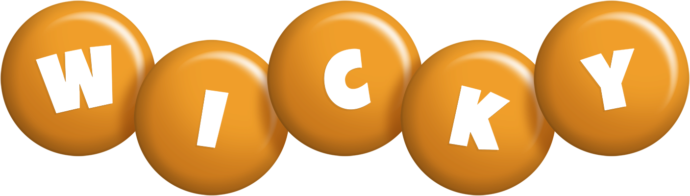Wicky candy-orange logo