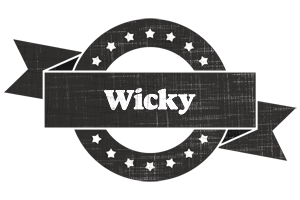 Wicky grunge logo
