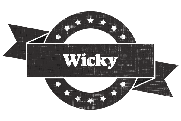 Wicky grunge logo