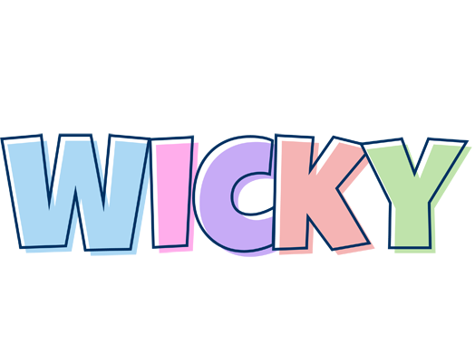 Wicky pastel logo