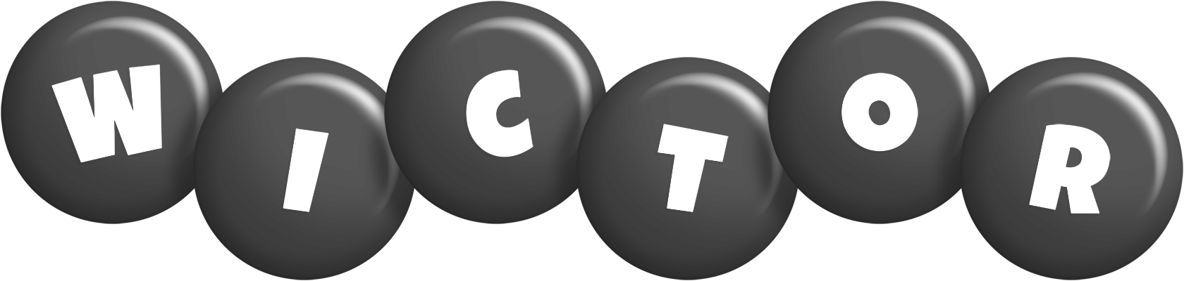 Wictor candy-black logo