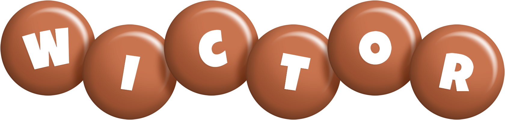 Wictor candy-brown logo
