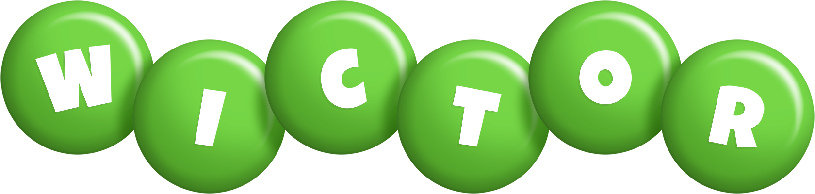 Wictor candy-green logo