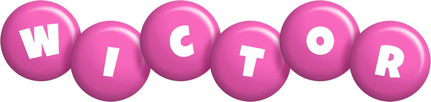 Wictor candy-pink logo