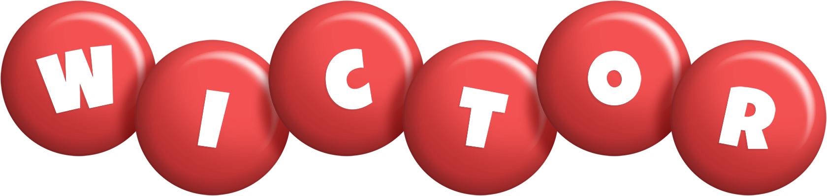 Wictor candy-red logo