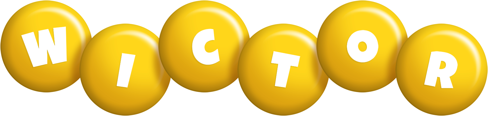 Wictor candy-yellow logo