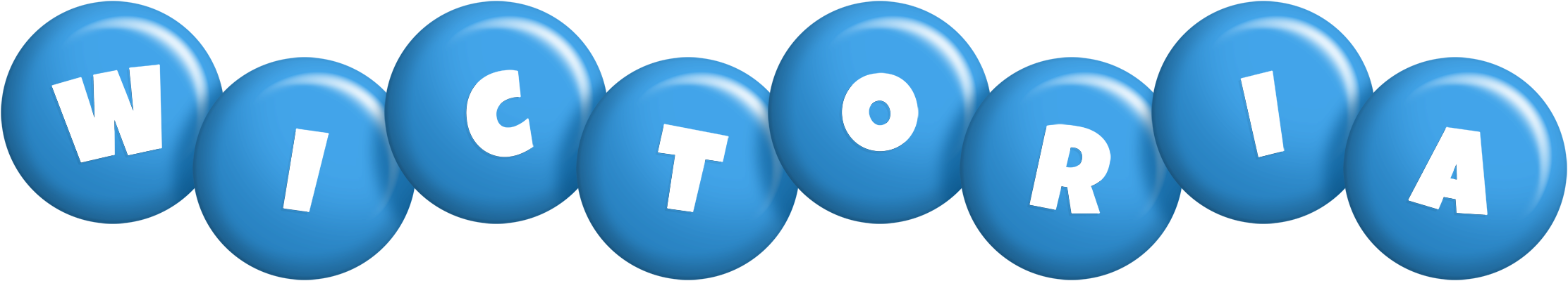 Wictoria candy-blue logo