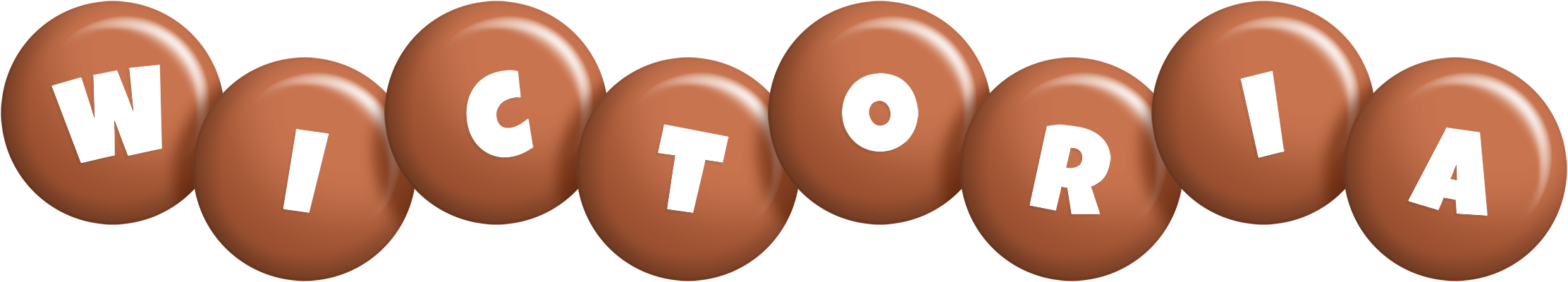 Wictoria candy-brown logo