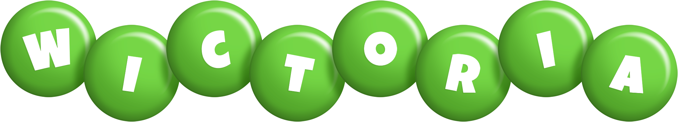 Wictoria candy-green logo