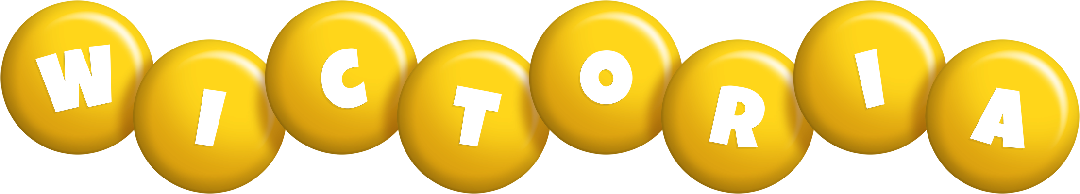 Wictoria candy-yellow logo
