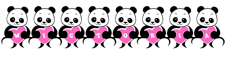 Wictoria love-panda logo