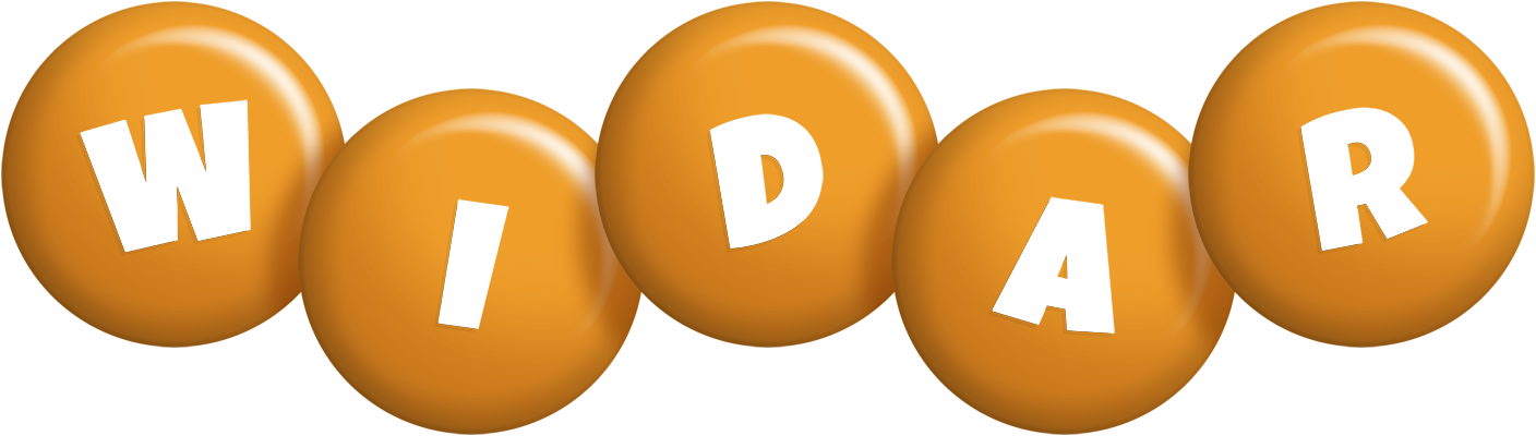 Widar candy-orange logo