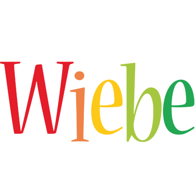 Wiebe birthday logo