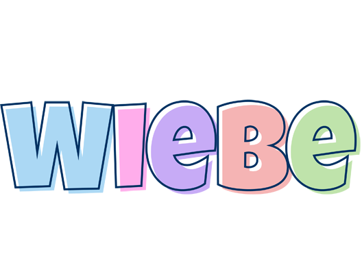 Wiebe pastel logo
