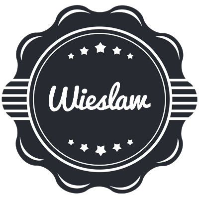Wieslaw badge logo