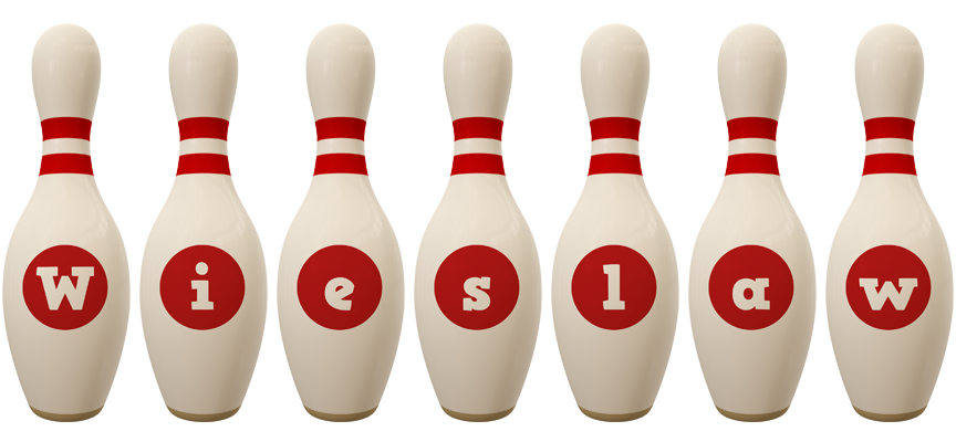 Wieslaw bowling-pin logo