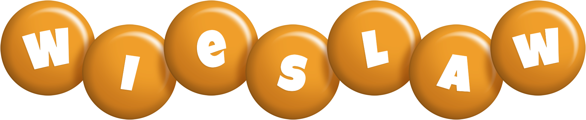 Wieslaw candy-orange logo