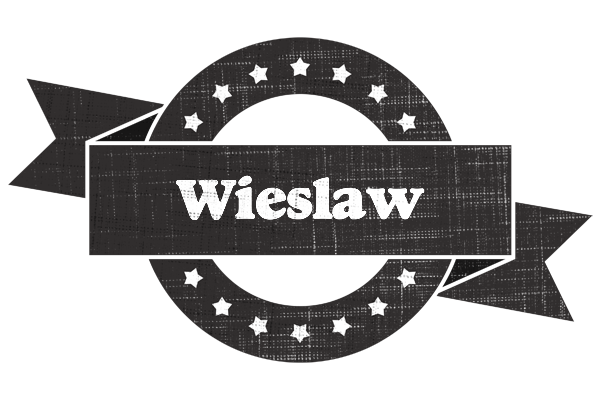 Wieslaw grunge logo