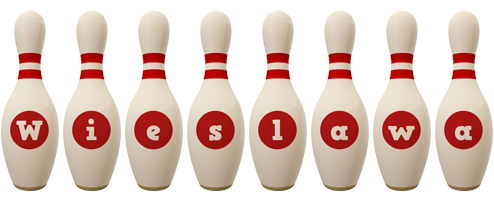 Wieslawa bowling-pin logo