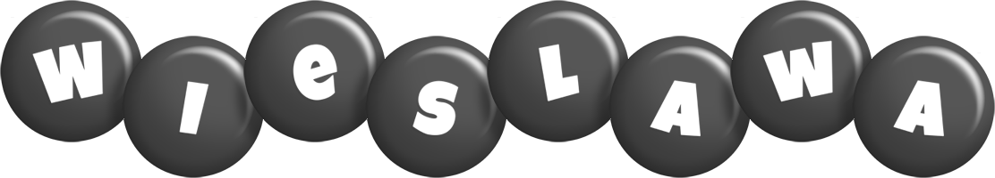 Wieslawa candy-black logo