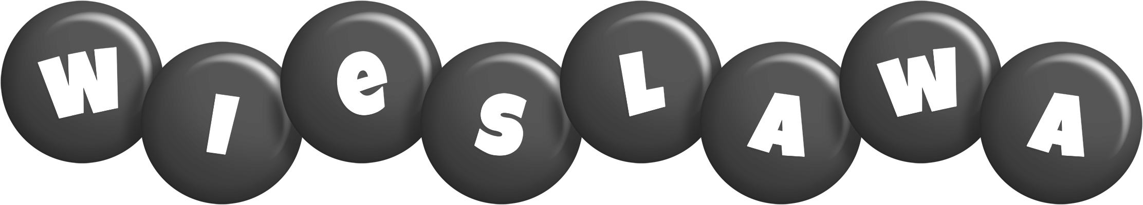 Wieslawa candy-black logo